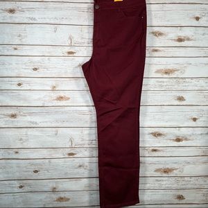 NWT Maroon/ Deep Red Skinny George Coloured Jeans | Size 24W